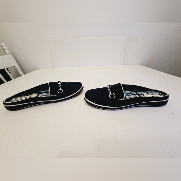 Grasshoppers Women's Mules Slip on Shoes Buckle Navy Blue Size 8 - Picture 9 of 13